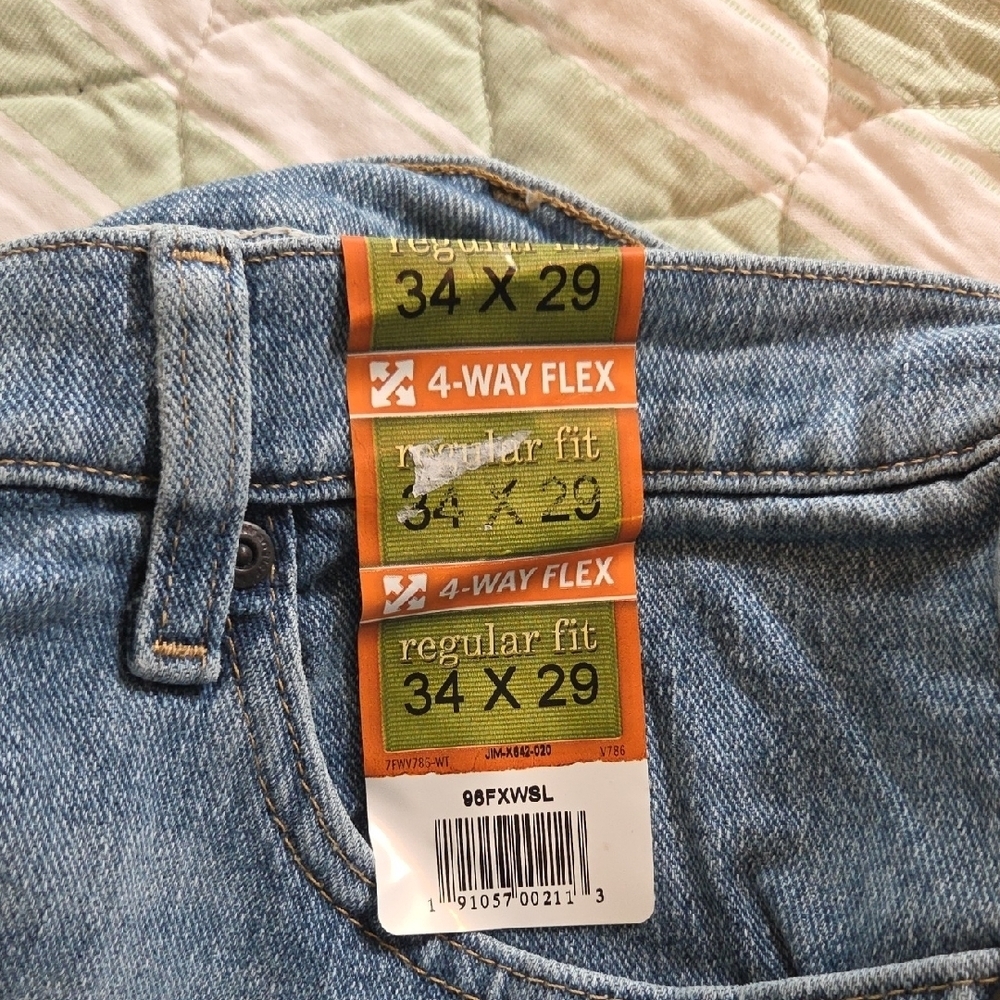 Wrangler NWT Five Star Premium Denim Flex //Men's Regular Fit 34 × 29 - Picture 3 of 11
